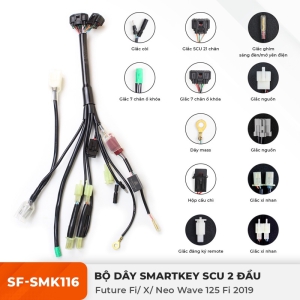 Dây điện Smartkey 2 đầu Future 125 thường cho SCU Remote K59 (2 nút ) SunFa
