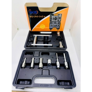 (BẢN MỚI CÓ HỘP) Bộ cảo bạc đạn, vam vòng bi chữ H giếng Inox cao cấp FULL BOX SKB