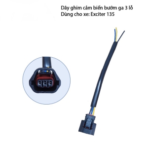 Dây Ghim Cảm Biến Bướm Ga (TPS) Exciter 135 ( 3 lỗ) SunFa