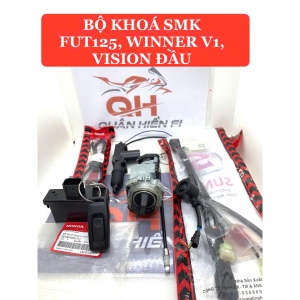 Bộ khóa smartkey Future 125, Vision đầu, Click đầu, Winner V1 remote K2S