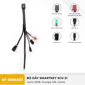 Dây điện Smartkey 21 chân VARIO 2018 tìm xe SunFa