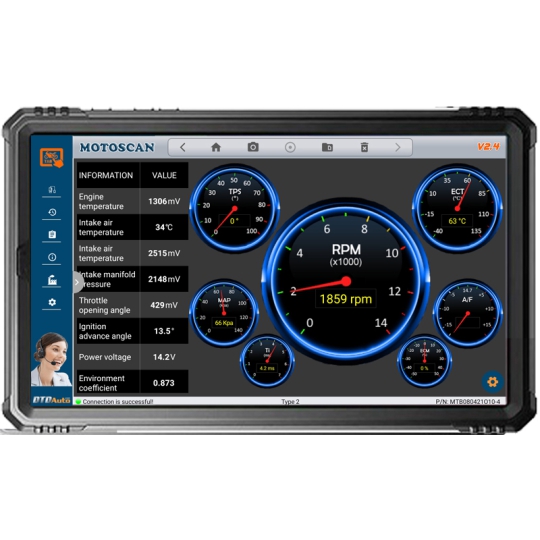 MOTOSCAN TAB - Thiết bị cao cấp xác định lỗi, sửa chữa hệ thống điện và điện tử xe máy thế hệ mới