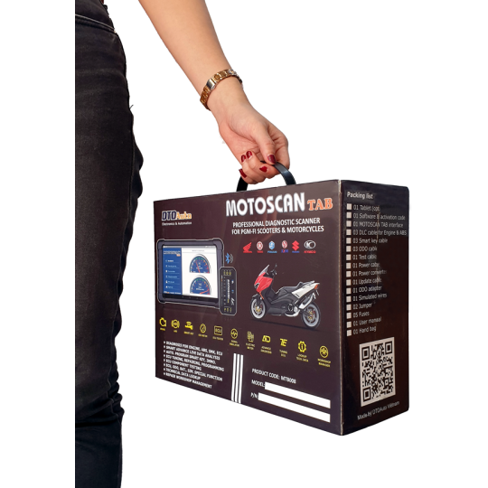 MOTOSCAN TAB - Thiết bị cao cấp xác định lỗi, sửa chữa hệ thống điện và điện tử xe máy thế hệ mới