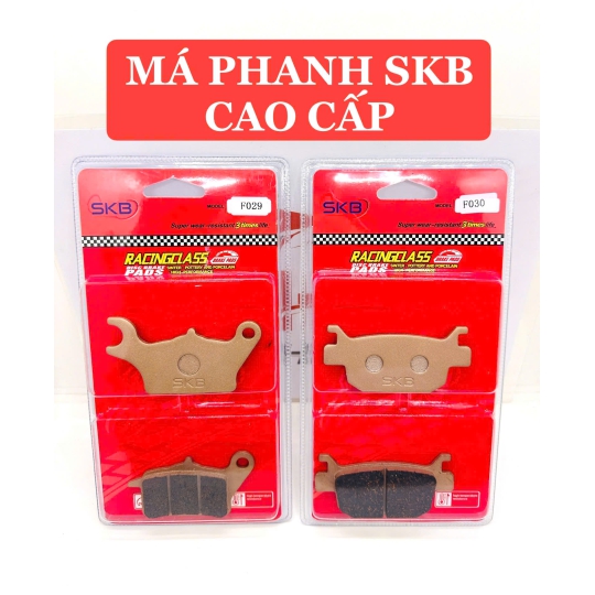 Bố đĩa trước AB110, Click đầu 2 piston SKB cao cấp