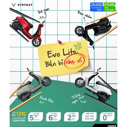 Xe Máy Điện VINFAST EVO LITE