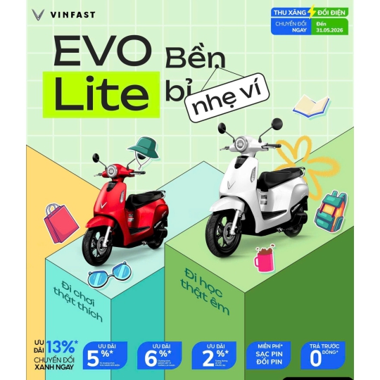 Xe Máy Điện VINFAST EVO LITE