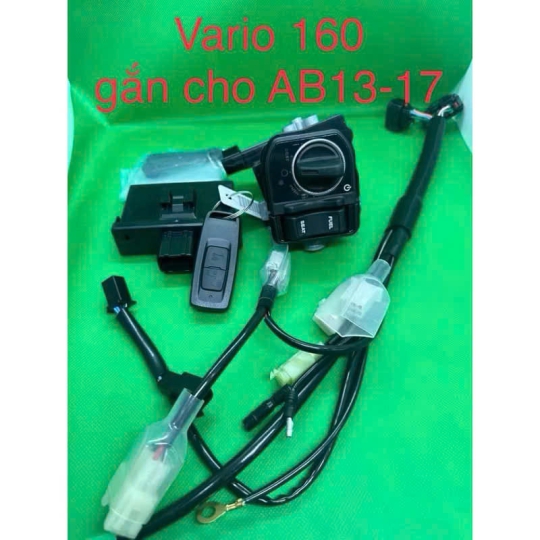 Bộ khóa smartkey AB 2007-2018, Vision 14-23, Vario 2016-2023, Sh V, Lead 13-18, SH Mode 2013-2015 Winner X, PCX 2014, Beat remote K2S