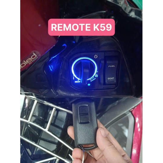 Bộ Khóa smartkey AB 2007-2017 remote 2 nút K59 zin hãng