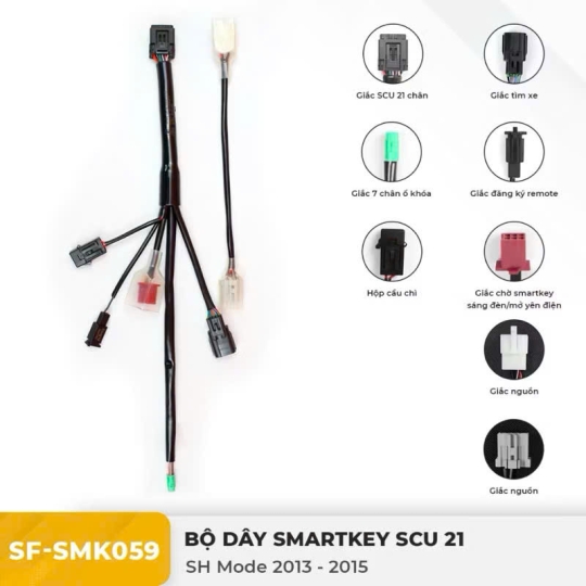 Dây điện Smartkey 21 chân SH MODE 2013-2015 SunFa