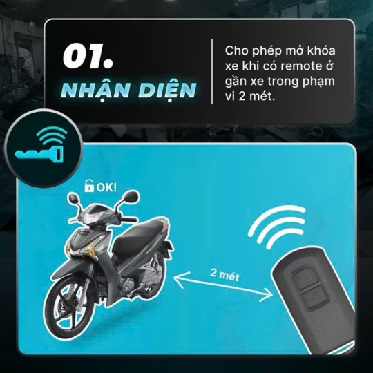 Bộ khóa smartkey AB 2010-2017, Vision 14-23, Vario 2016-2023, Sh V, Lead 13-18, SH Mode 2013-2015 Winner X, PCX 2014, Beat remote K1Z