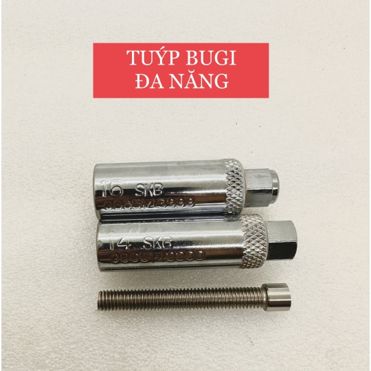 Tuýp Mở Bugi Đa Năng, tuýp bugi 16, tuýp 14 dùng cho tất cả các dòng xe trên thị trường hàng cao cấp